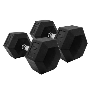 LONESTAR RUBBER HEX DUMBBELL (PAIR AND SETS) - Bolt Fitness Supply
