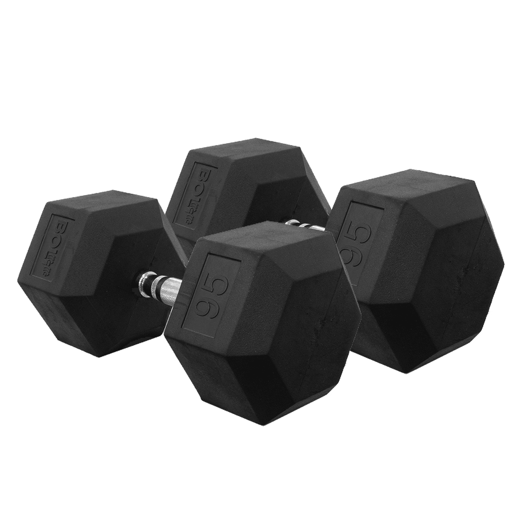 LONESTAR RUBBER HEX DUMBBELL (PAIRS) - Bolt Fitness Supply, LLC