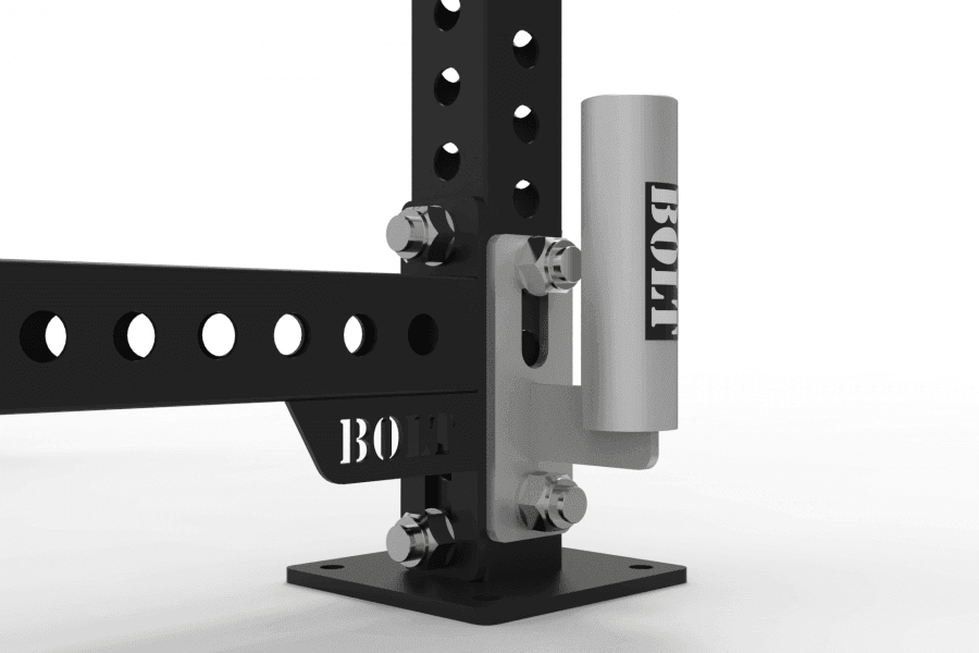 STORM SERIES MUZZLE VERTICAL MOUNT VERTICAL BARBELL HOLDER SINGLE BAR - Bolt Fitness Supply, LLC