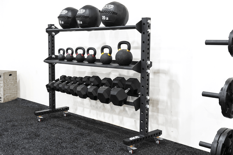 STORM SERIES MEGIDDO 70" DUMBBELL SHELF FOR RACK MODULAR STORAGE - Bolt Fitness Supply, LLC