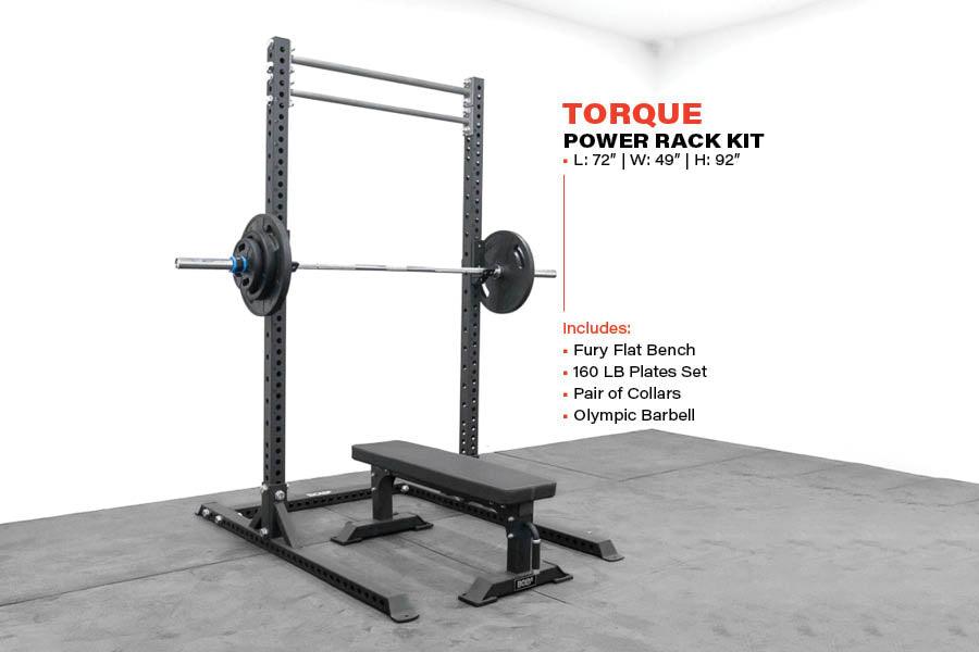 STORM SERIES TORQUE SQUAT STAND HOME GYM PACKAGE - Bolt Fitness Supply