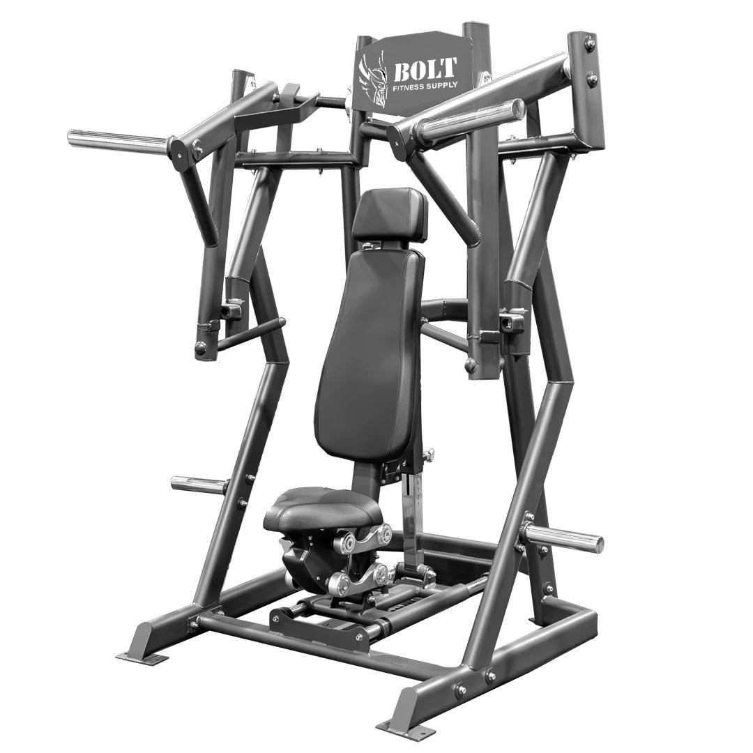 VULCAN ADJUSTABLE SEATED PLATE LOADED CHEST PRESS - Bolt Fitness Supply, LLC