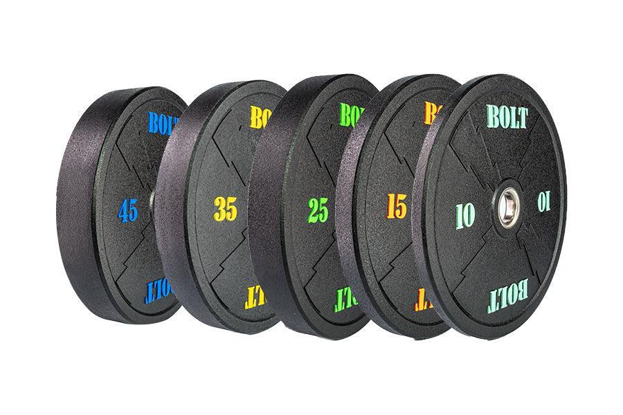 PHANTOM Olympic Crumb Bumper Plates Set 250 Lb - Bolt Fitness Supply, LLC