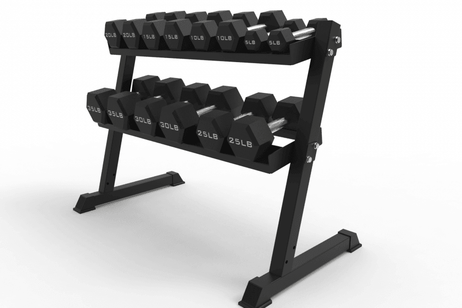 SABRE 2 TIER DUMBBELL RACK (DUMBELLS NOT INCLUDED) - Bolt Fitness Supply, LLC