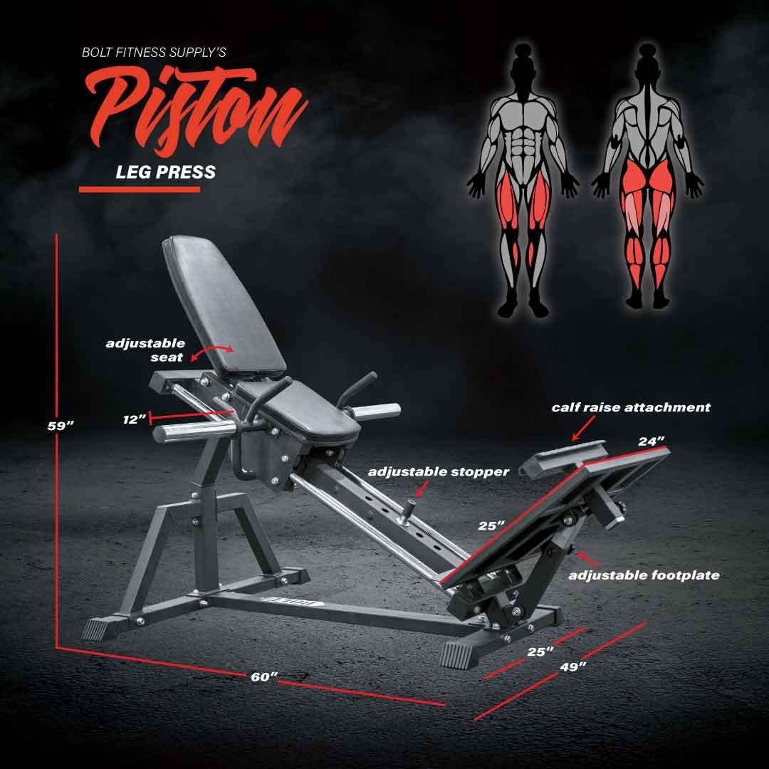 THE PISTON LEG PRESS (RESIDENTIAL) - Bolt Fitness Supply, LLC
