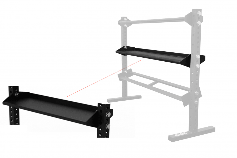 STORM SERIES MIDWAY 70" KETTLEBELL SHELF FOR RACK MODULAR STORAGE - Bolt Fitness Supply, LLC