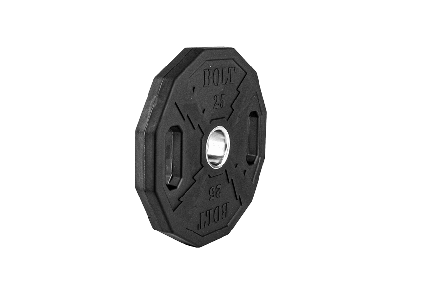 NEBULA OLYMPIC RUBBER COATED WEIGHT PLATES 25 LBS (PAIR) - Bolt Fitness Supply, LLC