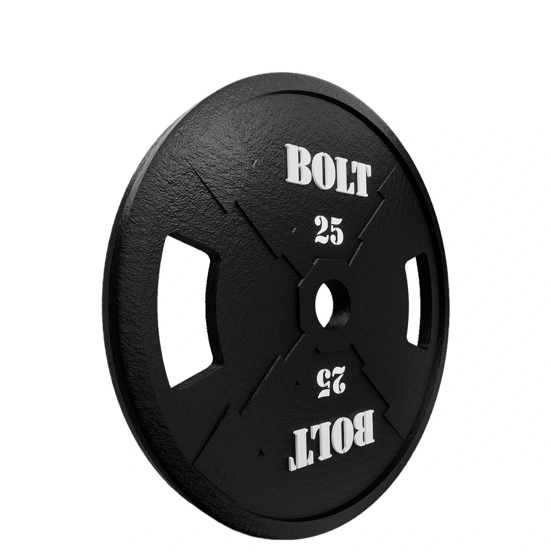 SURGE OLYMPIC CAST IRON WEIGHT PLATES BLACK  (PAIRS)