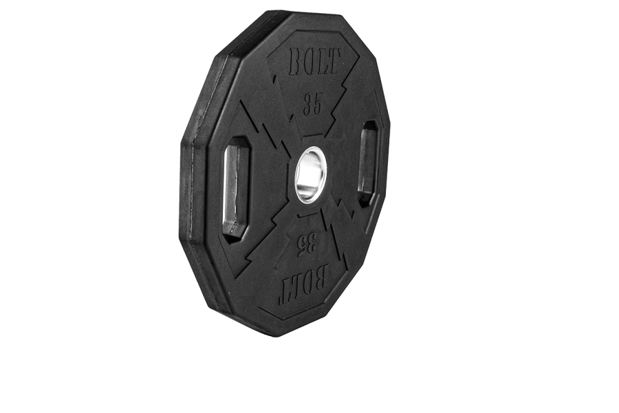 NEBULA OLYMPIC RUBBER COATED WEIGHT PLATES 35 LBS (PAIR) - Bolt Fitness Supply, LLC