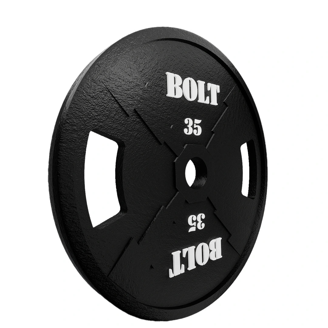 SURGE OLYMPIC CAST IRON WEIGHT PLATES BLACK  (PAIRS)