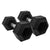 LONESTAR RUBBER HEX DUMBBELL (PAIRS) - Bolt Fitness Supply, LLC
