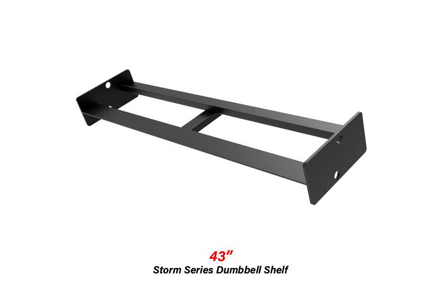 STORM SERIES MEGIDDO 43" DUMBBELL SHELF FOR RACK MODULAR STORAGE - Bolt Fitness Supply