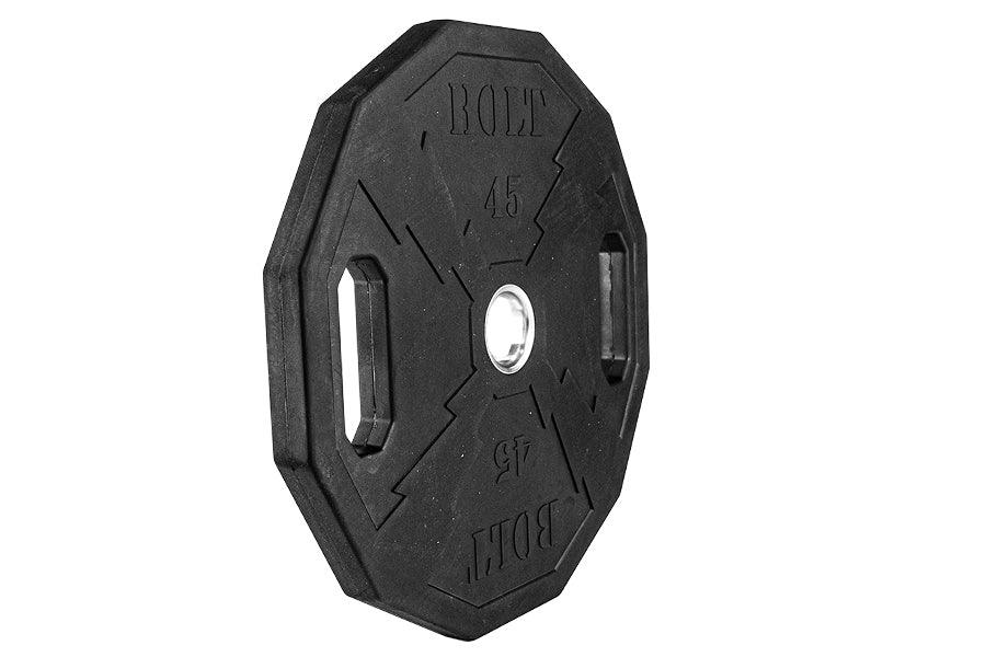 NEBULA OLYMPIC RUBBER COATED WEIGHT PLATES 45 LBS (PAIR) - Bolt Fitness Supply, LLC
