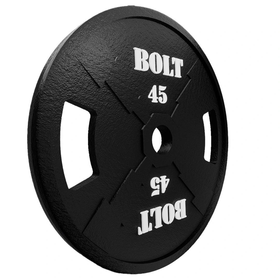 SURGE OLYMPIC CAST IRON WEIGHT PLATES BLACK  (PAIRS)