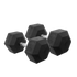 65 Pounds Rubber Hexagon Dumbbell