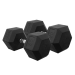 95 Pounds Rubber Hexagon Dumbbell