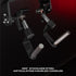 HERO ADJUSTABLE PLATE LOADED DY ROW detail of the 360 degree stainless steel articulating knorled handles.