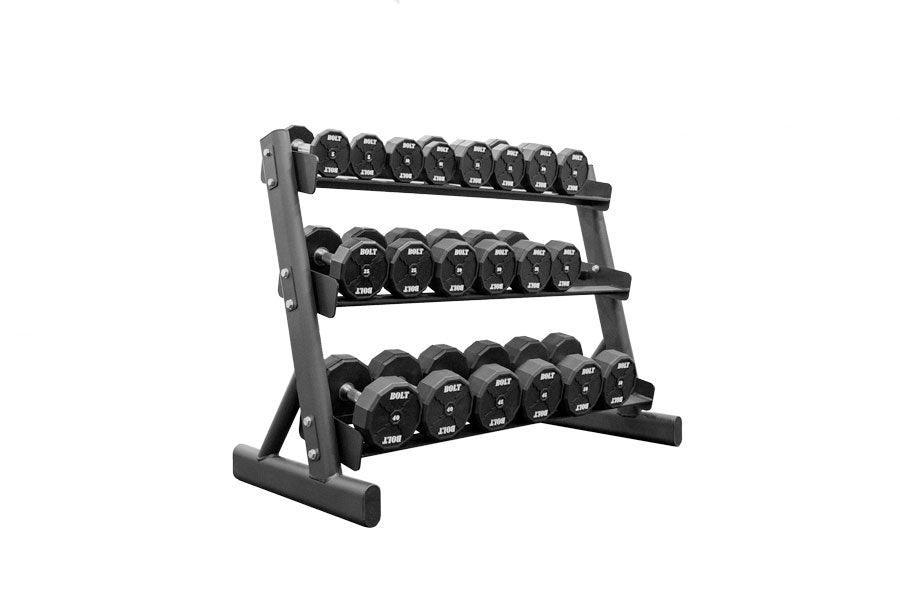 EVOLUTION URETHANE DUMBBELLS (DUMBELL RACK NOT INCLUDED) - Bolt Fitness Supply