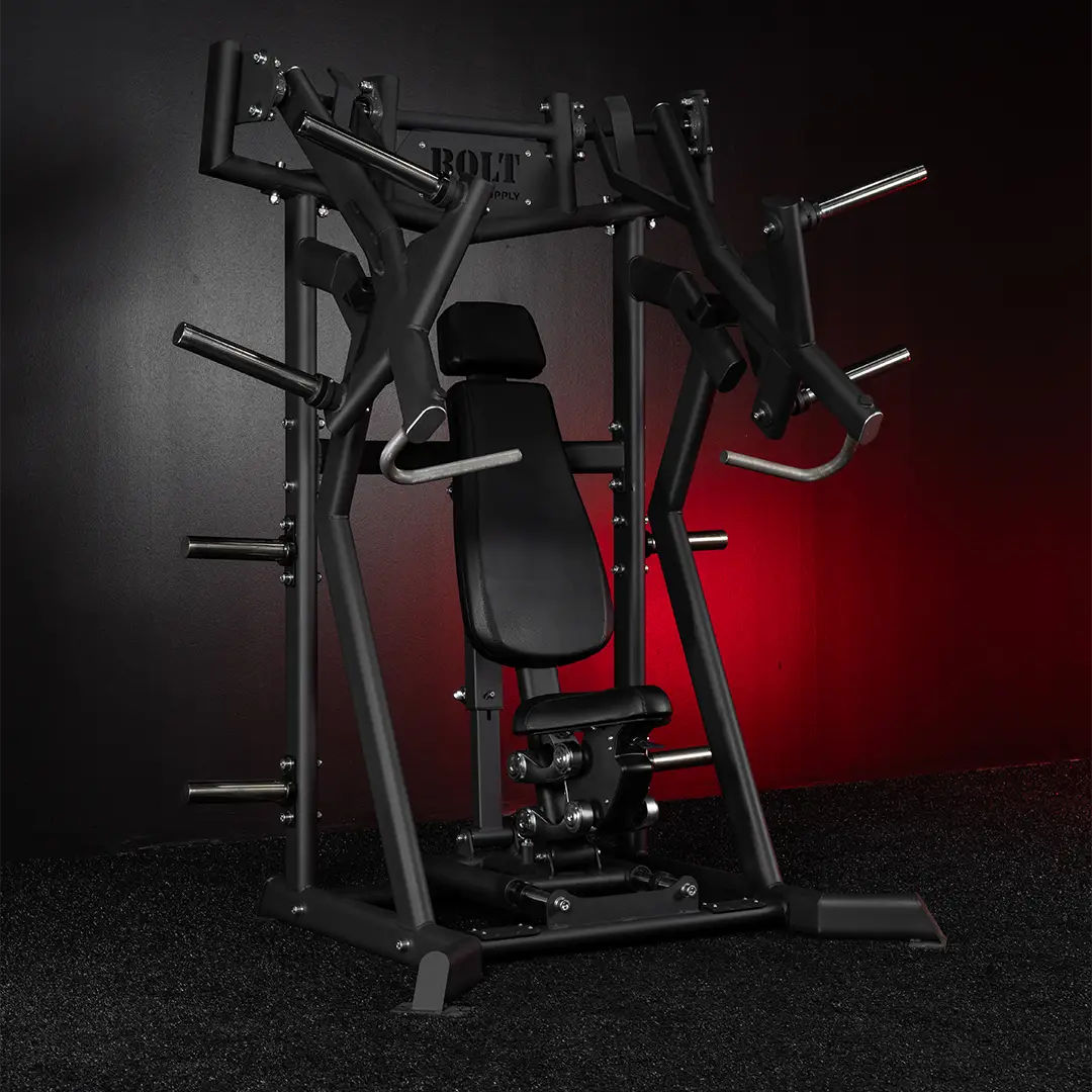 HADES ADJUSTABLE SEATED PLATE LOADED INCLINE CHEST PRESS