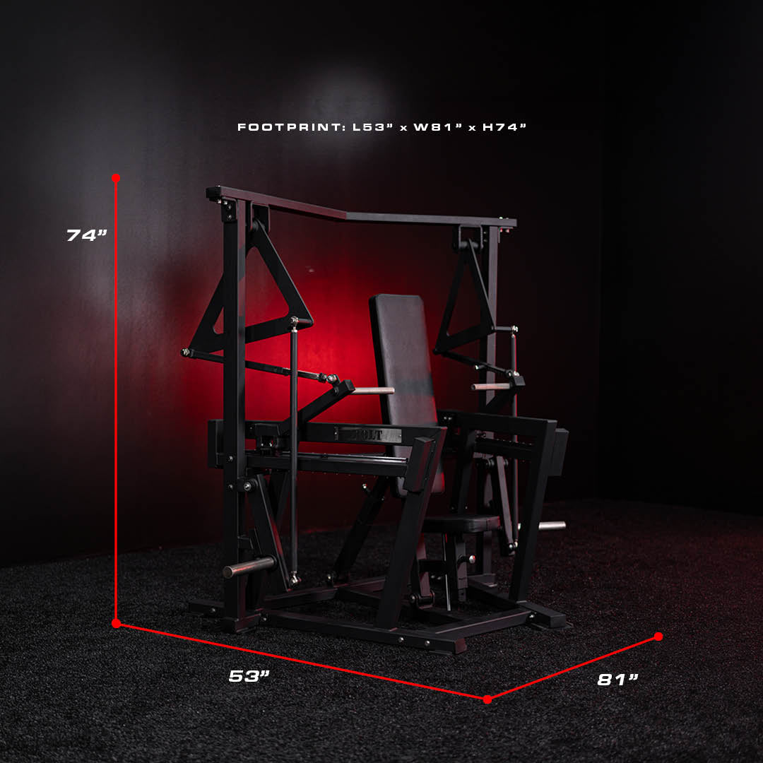 SORCERER PLATE LOADED RAIL SEATED CHEST PRESS