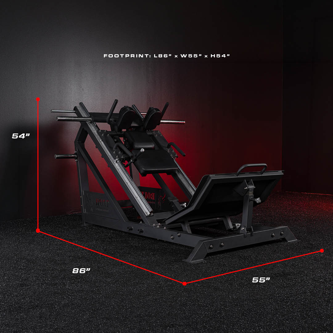 ZEUS HACK SQUAT LINEAR LEG PRESS