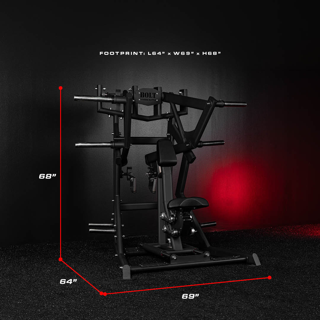 APE ADJUSTABLE PLATE LOADED LOW ROW