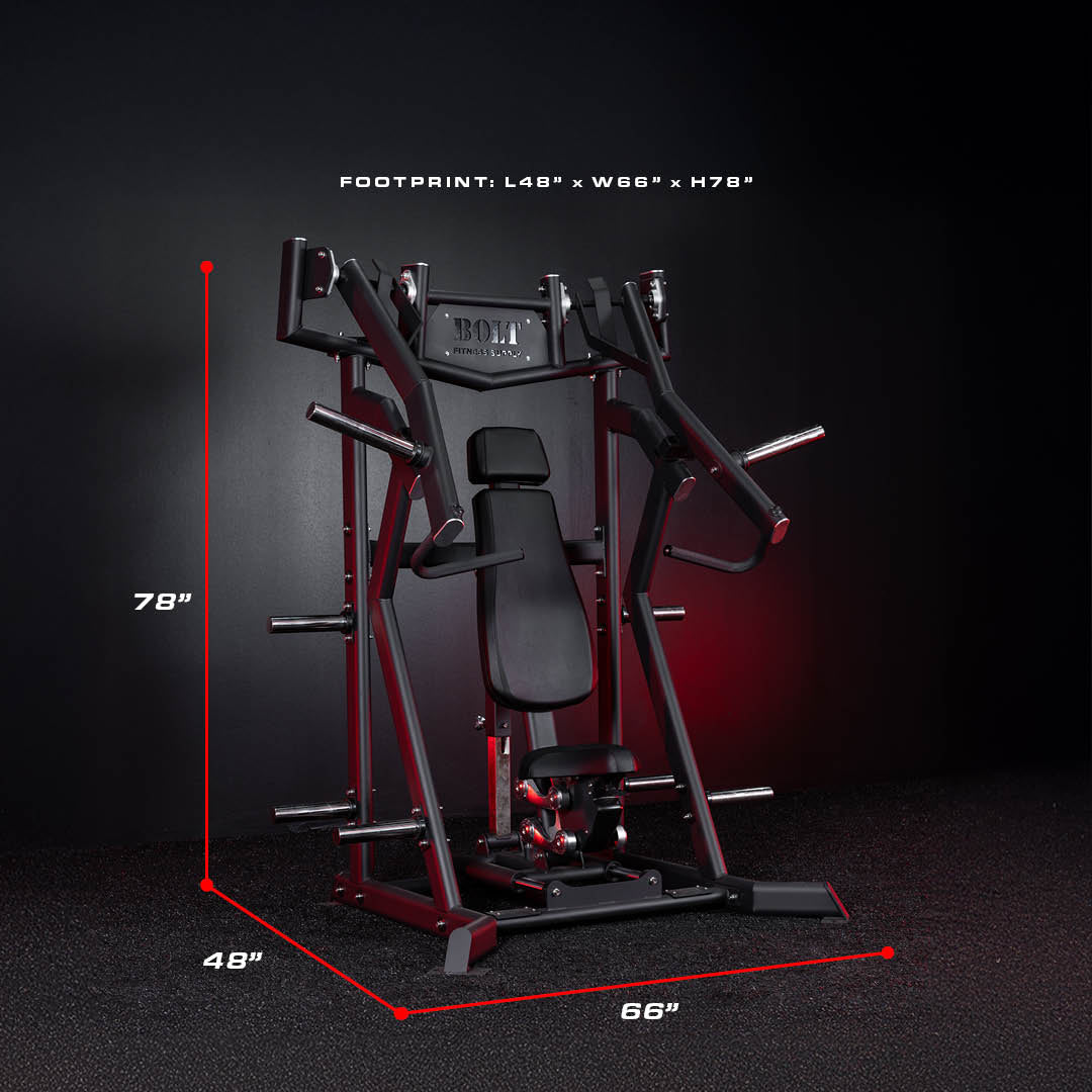 HADES ADJUSTABLE SEATED PLATE LOADED INCLINE CHEST PRESS