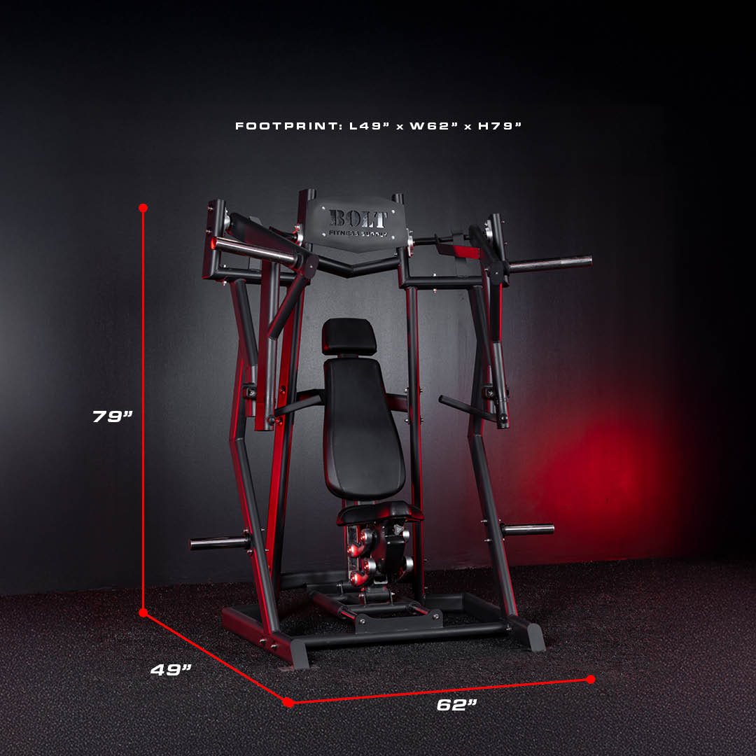 VULCAN ADJUSTABLE SEATED PLATE LOADED CHEST PRESS
