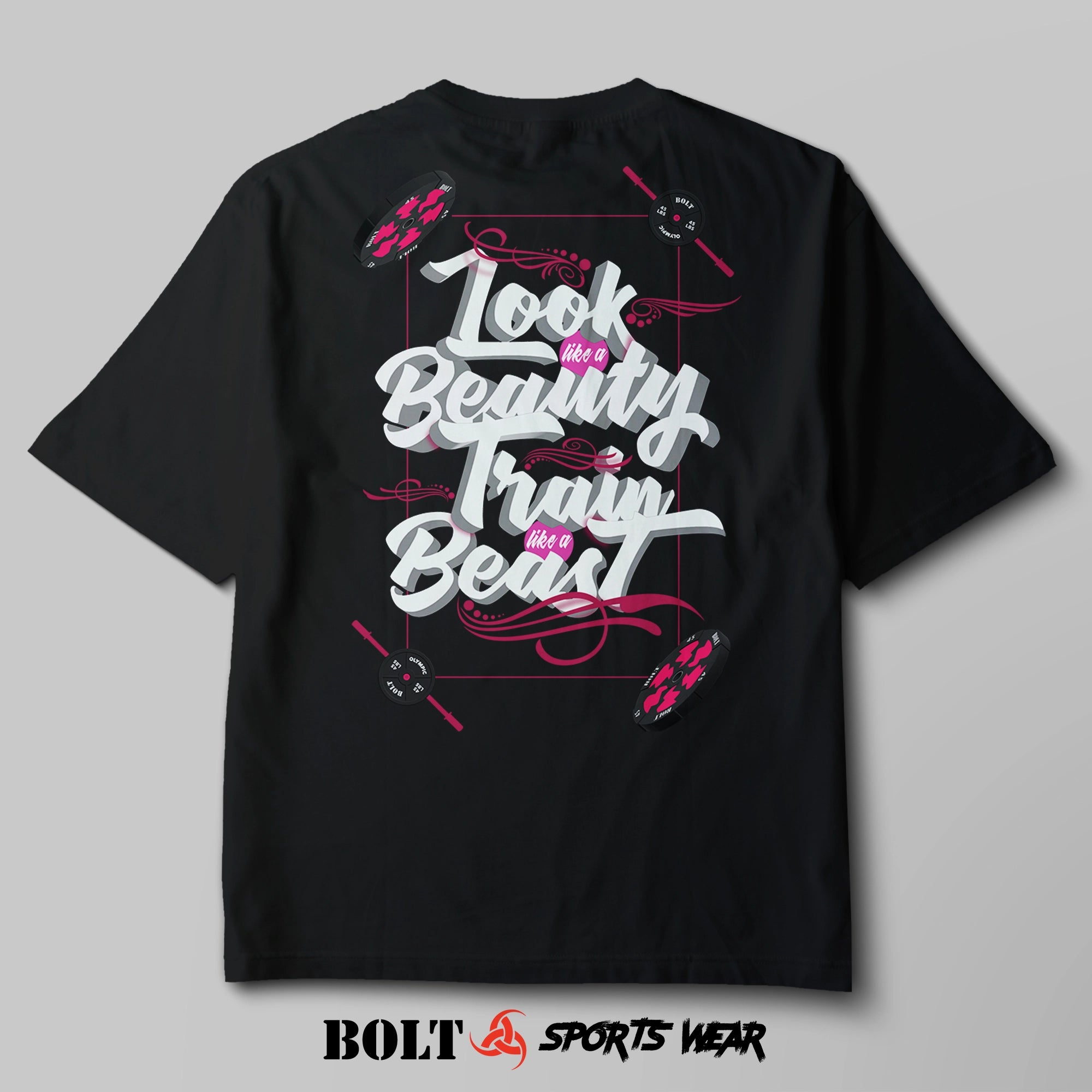 Bolt Sports Wear | Look Like a Beauty Train Like a Beast- Graphic Tee on Shaka Wear