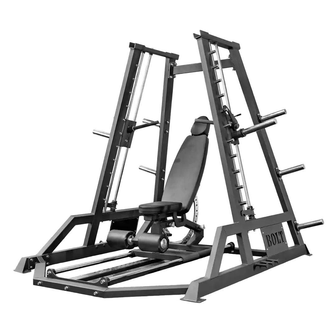 LOKI MULTI ADJUSTMENT 4 in 1 PLATE LOADED SELF SPOTTING DECLINE TO SHOULDER PRESS COMBO