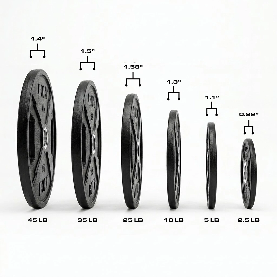 NEW LIGHTNING RUBBER COATED WEIGHT PLATES (PAIRS)