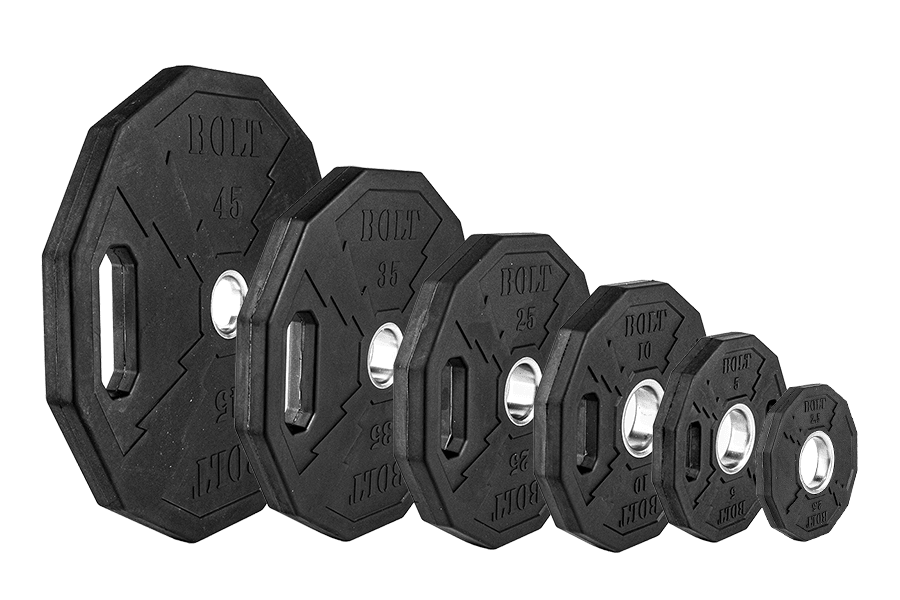 NEBULA OLYMPIC RUBBER COATED WEIGHT PLATE Set 245 Lbs - Bolt Fitness Supply, LLC