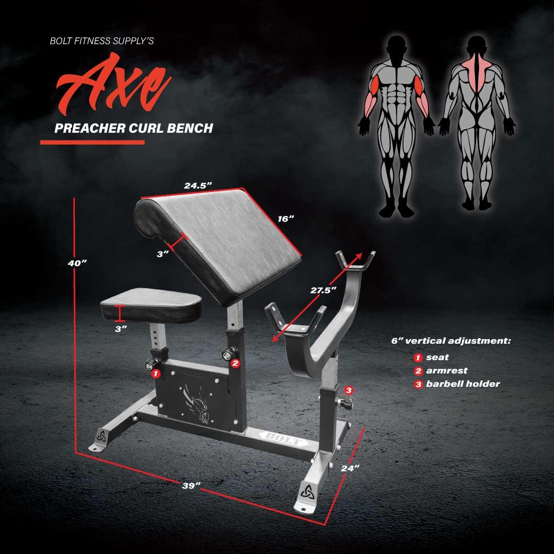 AXE PREACHER CURL BENCH