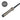 CLAW MEN'S NICKEL PLATED BARBELL