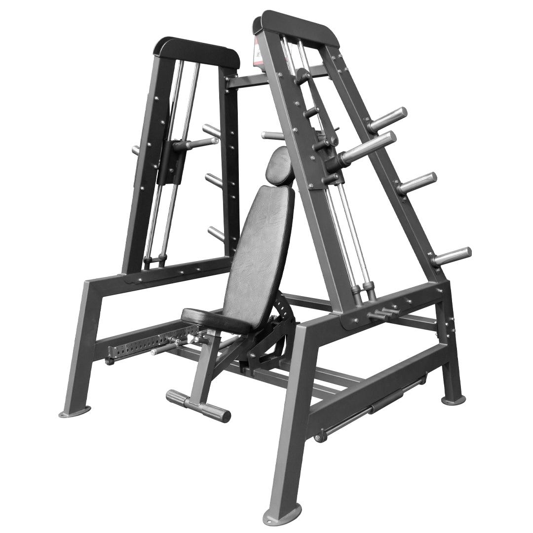 LOKI MULTI ADJUSTMENT PLATE LOADED SELF SPOTTING INCLINE TO SHOULDER PRESS COMBO