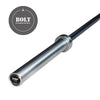 ONYX BLACK MEN'S ZINC-COATED BARBELL - Bolt Fitness Supply, LLC